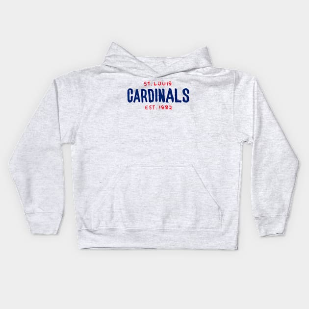 St. Louis Cardinaaaals 06 Kids Hoodie by Very Simple Graph